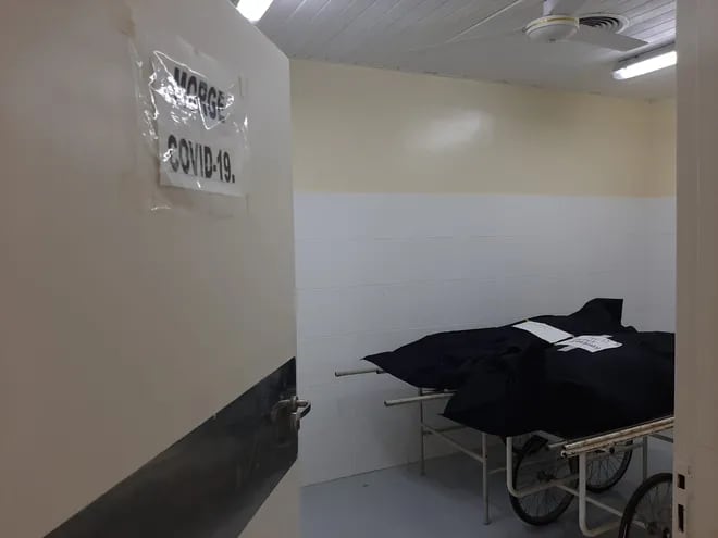 Morgue del Hospital Nacional de Itauguá.