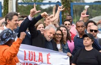 Lula da Silva fue liberado esta tarde.