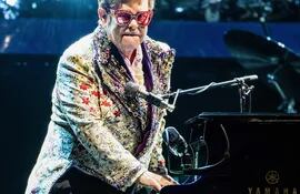 Elton John durante un concierto en Nueva Orleans, Luisiana, el pasado miércoles.