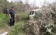 El vehículo fue encontrado en una zona boscosa al costado de la ruta PY02, Km 14 Acaray.