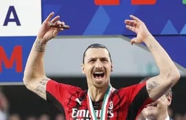 Zlatan Ibrahimovic ganó hace una semana el título de la Serie A con el AC Milan.