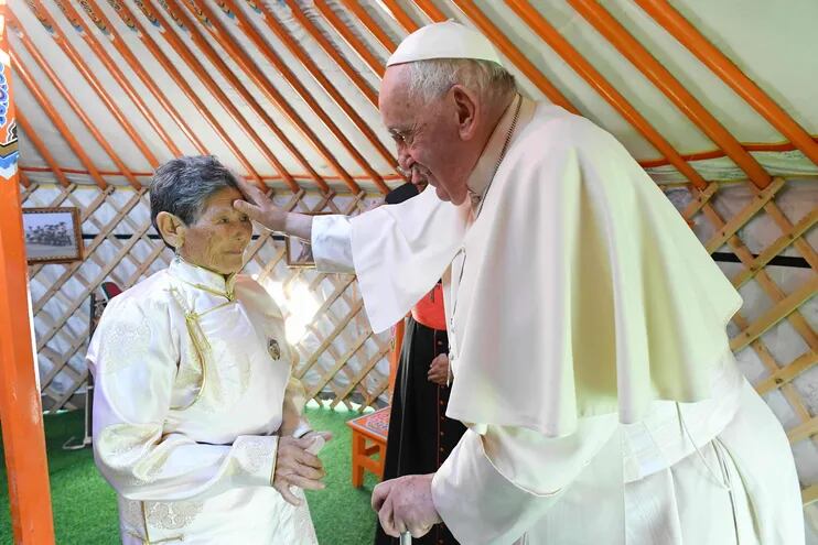El papa Francisco en Mongolia