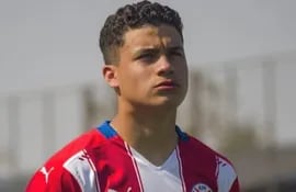 Kevin Pereira, previo a un juego con la Sub 20 de Paraguay.