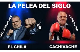 Desafío a una pelea de boxeo entre el senador colorado cartista Basilio Bachi Núñez y el ex arquero de la Selección Paraguaya José Luis Felix Chilavert.