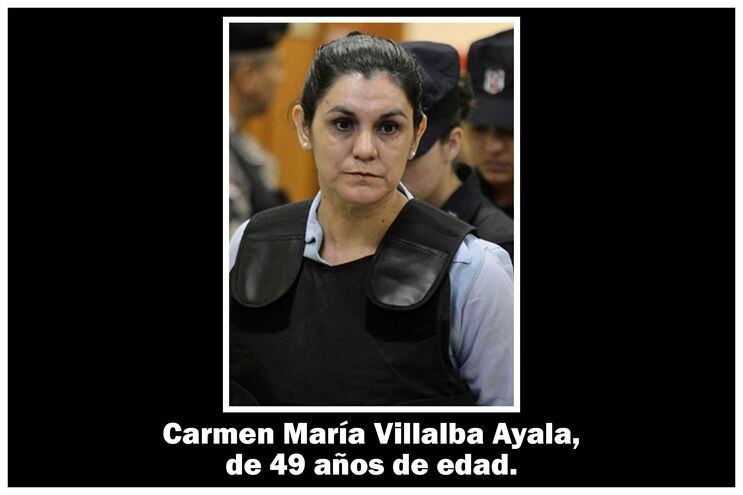 Carmen María Villalba Ayala, fundadora del EPP, debe salir en libertad recién en el año 2035.