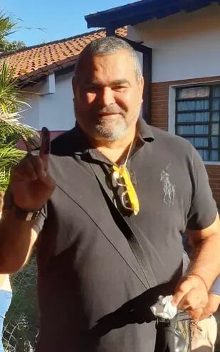José Luis Chilavert tras votar.