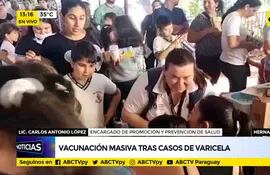 Vacunación masiva tras casos de varicela