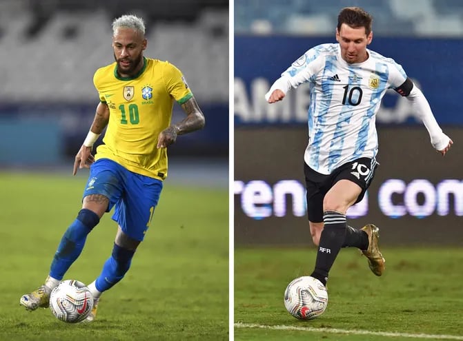 Brasil y Argentina, con sus máximas figuras Neymar y Lionel Messi, definen al campeón de la Copa América en Río de Janeiro.