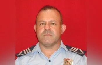 La víctima, suboficial inspector de Policía, Reinaldo Javier Valdez Colmán.