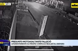 Video: Motoasaltante falleció tras ser herido