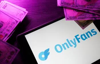 Una pantalla mostrando el logo de la plataforma "OnlyFans". (Imagen ilustrativa)