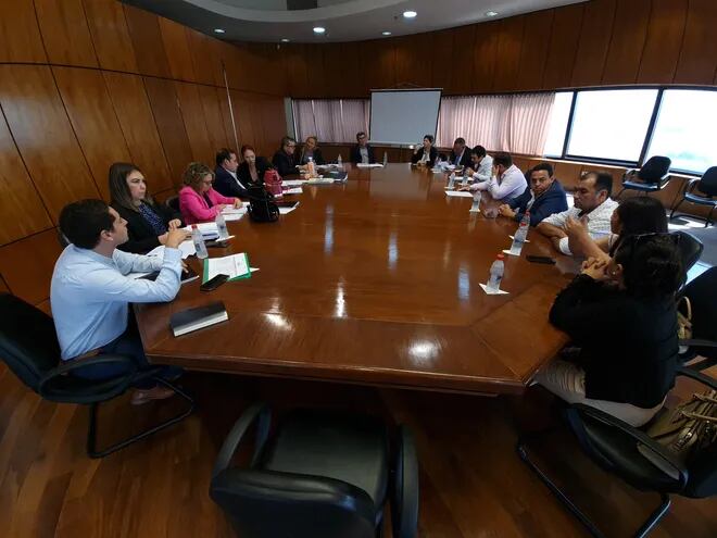 Concejales de Puerto Casado acuedieron ayer ante la Comisión Especial.