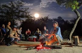 En muchos lugares del Chaco es posible hacer camping, cabalgatas y disfrutar de fogatas.