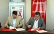 Jorge Nill y Jerónimo Nasser firmaron un importante acuerdo entre el Club Alemán y Banco Sudameris, para beneficios a socios y clientes.