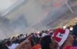 Explosión de petardos terminó en incendio en estadio de Carapeguá