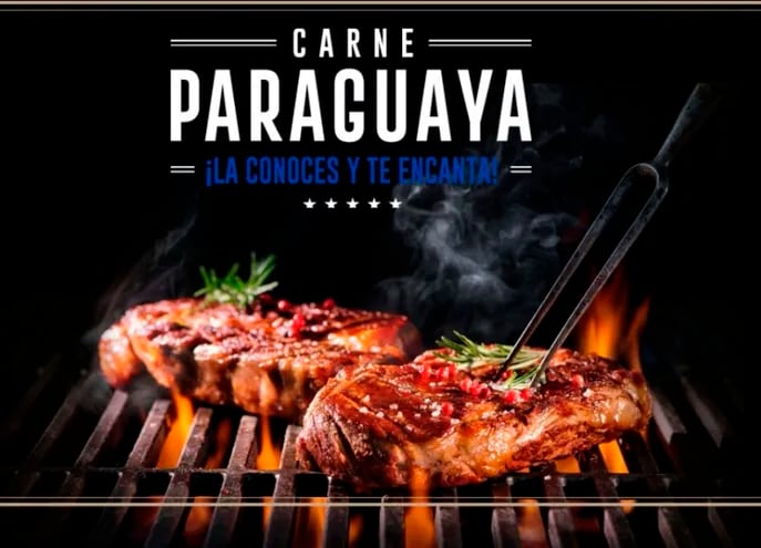 Una de las imágenes que serán difundidas por medios trasandinos, para promover la carne paraguaya.