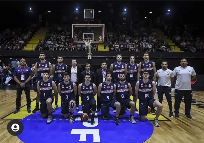 Selección paraguaya de básquetbol, que disputó los juegos de la primera ventana clasificatoria.