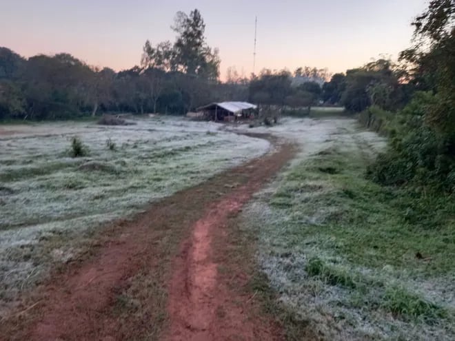 Esta mañana se registraron heladas y escarcha en varias zonas del país