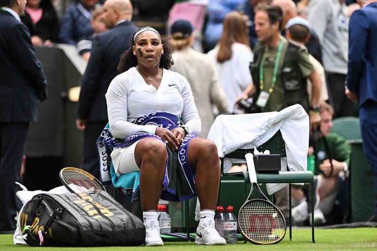 La estadounidense Serena Williams en su última presencia este año en el torneo de Wimbledon, en Londres.