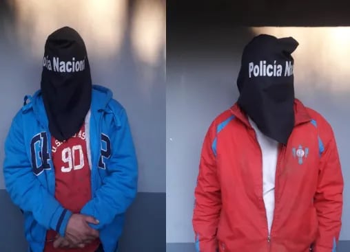 Los hombres fueron detenidos luego de oponer resistencia; se trata de Carlos Alberto Jara Fernández (37) y de Agustín Cohene Brítez (30).