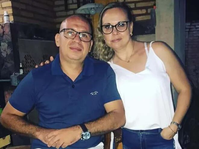 El civil Rolando Higinio Torres Riquelme y la policía Carla Evelyn Velázquez Lezcano, condenados por estafa.