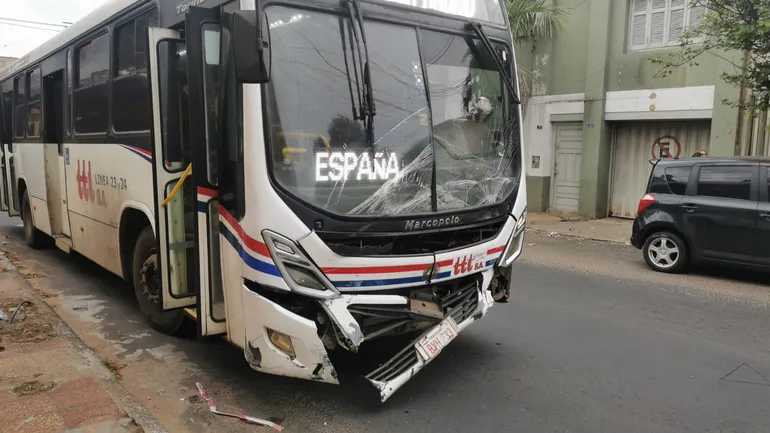 accidente bus Asunción