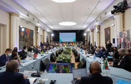 -ARCHIVO. Los ministros de Relaciones Exteriores y jefes de delegación de los países que integran la Comunidad de Estados Latinoamericanos y Caribeños (Celac).