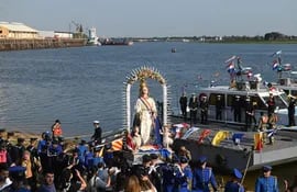 Procesión náutica de la Virgen Nuestra Señora de la Asunción.