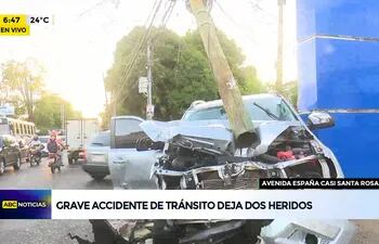Accidente sobre avenida España