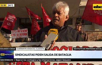 Sindicalistas piden salida de Bataglia