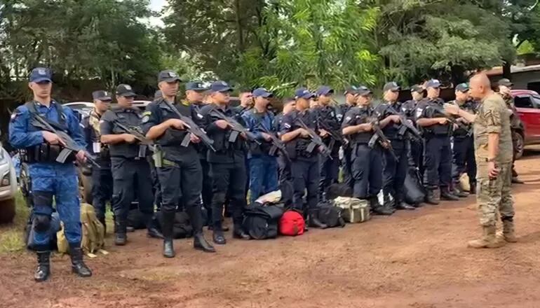 Robo al BNF de Natalio: Policía convoca a refuerzos para rastrillaje en el noreste en busca de los asaltantes.