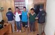 Los detenidos durante los allanamientos realizados en el asentamiento Kaaguy Rory de 3 de Mayo.