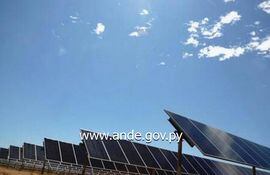 Imagen de referencia de la ANDE para la planta solar que pretende instalar en el Chaco.