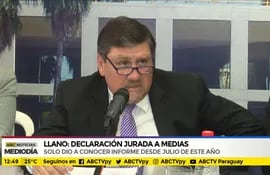 Llano presentó declaración jurada a medias