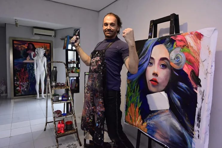 El artista Lucero Villalba Hagelstange conversó con ABC con relación a la nueva muestra que habilitará hoy en la Casa Castelví de la Manzana de la Rivera.