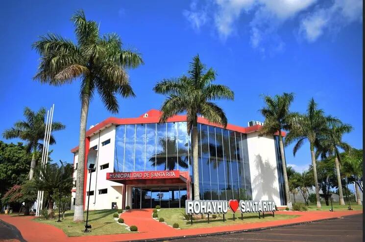 Sede de la administración municipal de la ciudad de Santa Rita, cuyo aniversario 33 se conmemora hoy.