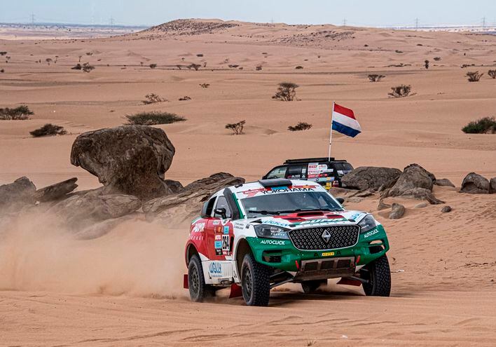 Andrea Lafarja está muy cerca de terminar una nueva edición del Dakar.