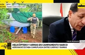 Video: Helicóptero y armas en campamento narco