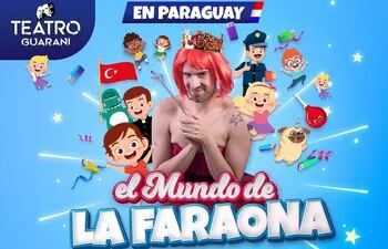Imagen del afiche de "El mundo de la Faraona", el espectáculo del youtuber argentino Martín Cirio, que desató una polémica en redes sociales.