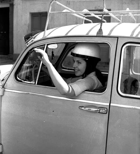 La mujeres se preparaban con entusiasmo para el primer rally femenino en 1970.