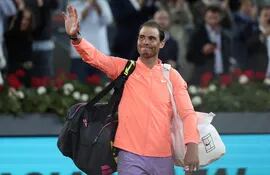 Rafael Nadal se retira de la Caja Mágica y se despide de Madrid.