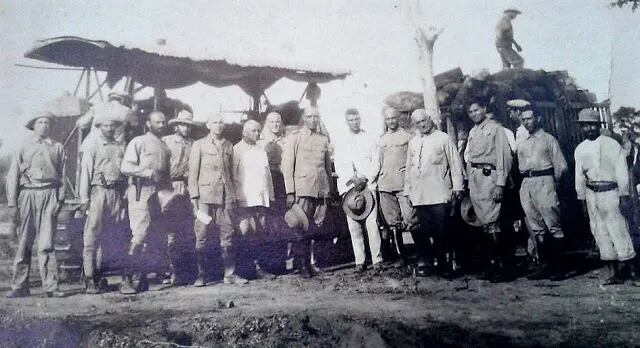 Oficiales rusos durante la Guerra del Chaco (1932-1935).