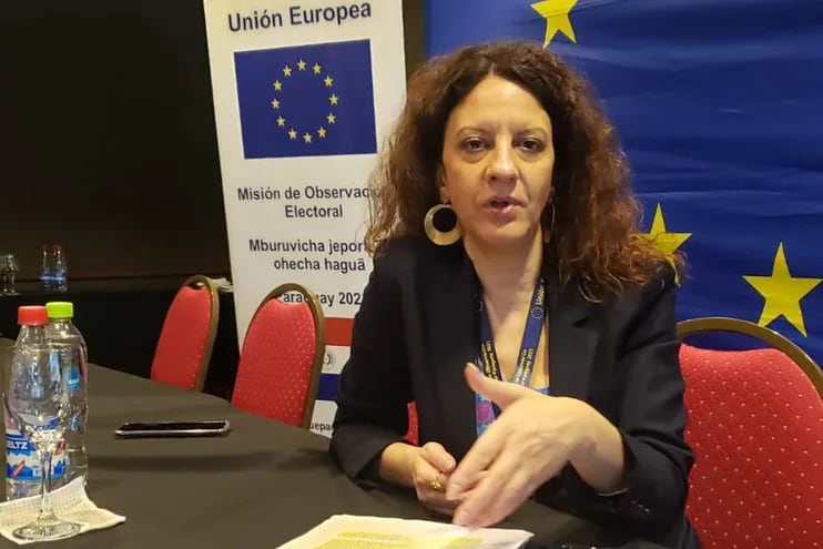 La portuguesa Tania Márques, jefa adjunta de la misión de observadores de la Unión Europea.