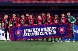 Los jugadores de Cerro Porteño y el mensaje para Robert Morales, quien estará fuera de las canchas por unos 7 meses a causa de una lesión ligamentaria.