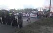 Varios días de manifestación contra el aumento del precio del peaje en la rotonda de Remansito.