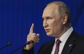 El presidente de Rusia, Vladimir Putin, lanzó frases contundentes contra Occidente.  (EFE/Kremlin)
