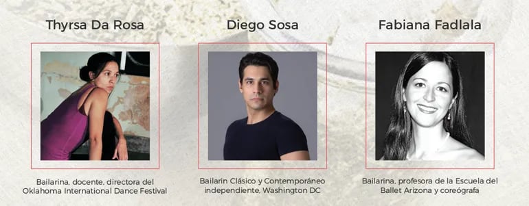 Thyrsa Da Rosa, Diego Sosa y Fabiana Fadlala hablarán de sus vivencias en Estados Unidos.