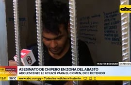 Asesinato de chipero: detenido dice que adolescente "lo utilizó" para el crimen