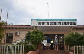 Imágenes del Hospital Distrital de Carapeguá.