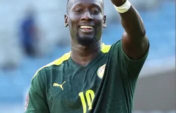 Famara Diedhiou marcó ayer tres goles para la victoria 3-1 de Senegal sobre Namibia.